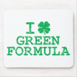 I Shamrock (Love) Green Formula Mousepads