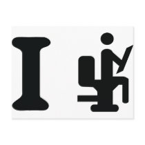 i shit icon postcards