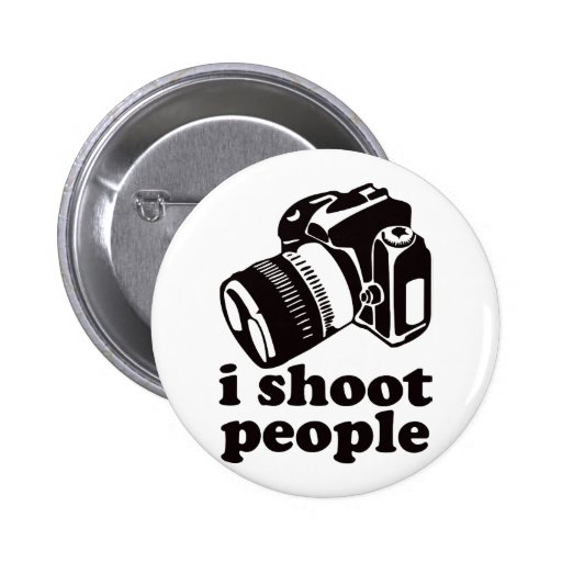 I Shoot People! Button