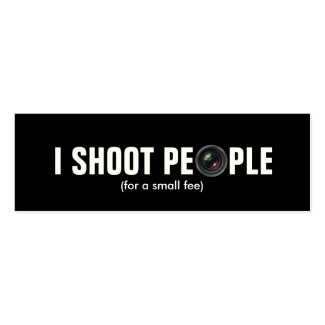 I shoot people - Metallic Paper (photography)
