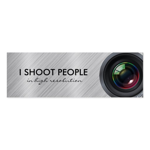 I shoot people - Professional Photographer Business Card Template