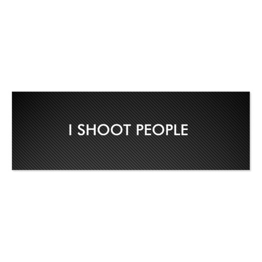 I shoot people - Professional Photographer Business Card