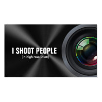 I shoot people - Professional Photographer Business Card Template