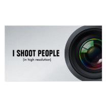 I shoot people - Professional Photographer Business Cards