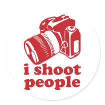 I Shoot People - Red stickers by visualnewbie I Shoot People - Red stickers
