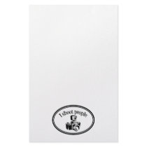 I Shoot People Retro Photographer's Camera B&W Stationery