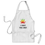 I Shot The Chef Reggae Rasta Leaf Standard Apron