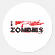 I Shotgun Zombies - Gun Shoot Kill Mutant Zomb Sticker