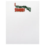 I SHOTGUN ZOMBIES PERSONALIZED LETTERHEAD