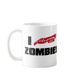 i shotgun zombies mug