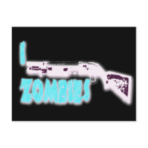 I SHOTGUN ZOMBIES postcards by aandjdesigns I SHOTGUN ZOMBIES postcards