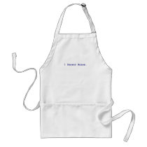 I shower naked apron