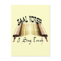 I Sing Torah Postcard