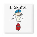 I Skate Stick Figures Magnet by stick_figures I Skate Stick Figures Magnet