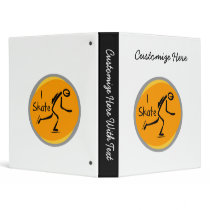 I Skate T-shirts and Gifts 3 Ring Binders
