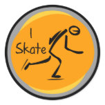 I Skate T-shirts and Gifts Round Stickers