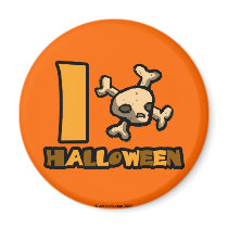 I "skull and cross bones" Halloween magnets