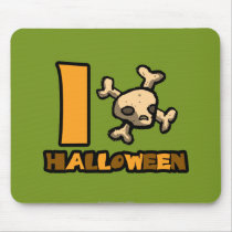 I "skull and cross bones" Halloween mousepads