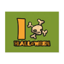 I "skull and cross bones" Halloween postcards
