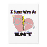 I sleep with a paramedic EMT card Post Card