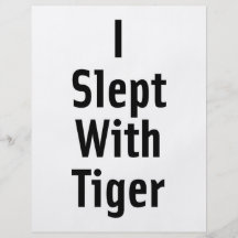 I Slept With Tiger Flyer