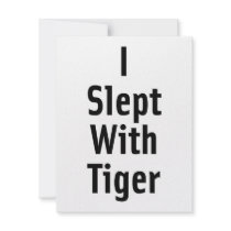 I Slept With Tiger Custom Announcement