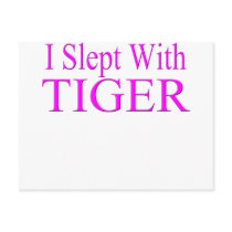 i slept with tiger postcards by DesignsbySylvia i slept with tiger postcards