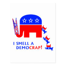 I Smell A Democrap Postcard