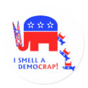 I Smell A Democrap stickers