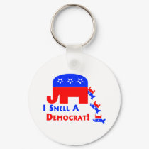 I Smell A Democrat keychains by JustRightWing I Smell A Democrat keychains