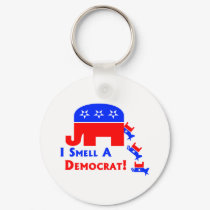 I Smell A Democrat keychains by JustRightWing I Smell A Democrat keychains