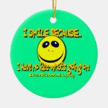I SMILE BECAUSE...V1 ORNAMENT