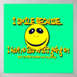 I SMILE BECAUSE...V1 POSTER