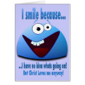 I smile because...V2 zazzle_card