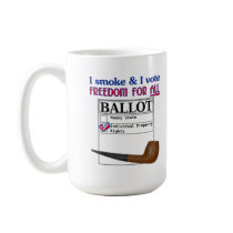 I Smoke And I Vote Large Mug