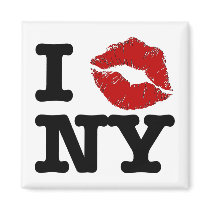 I "smooch" New York Magnets by LipAction I "smooch" New York Magnets