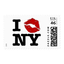 I "smooch" New York Postage Stamps