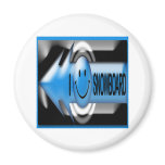 I Snowboard Magnet