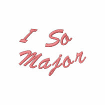 I So Major Ladies Cotton Candy Polo embroidered shirts by Major_DStar I So Major Ladies Cotton Candy Polo embroidered shirts