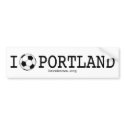 I Soccer PDX bumper stickers by daveknows I Soccer PDX bumper stickers