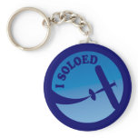 I Soloed & Airplane Graphic Key Chain