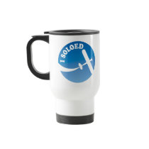 I Soloed & Airplane Graphic Coffee Mug