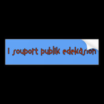 i souport publik edekasion bumper stickers