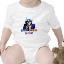 I Speak English Creeper Bodysuit t-shirts by Speak_English I Speak English Creeper Bodysuit t-shirts