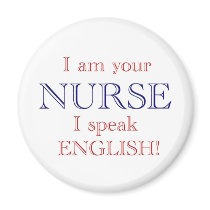 I speak English magnets