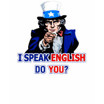 I Speak English Polo / Golf (printed 2 side) Shirt