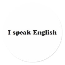 I Speak English stickers