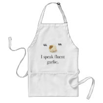 "I Speak Fluent Garlic" apron