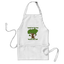 I speak for the trees aprons