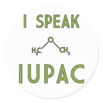 I Speak IUPAC Sticker